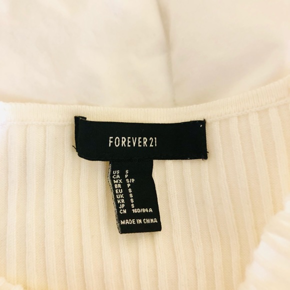 Forever 21 White Tank Top Size S - Picture 4 of 4